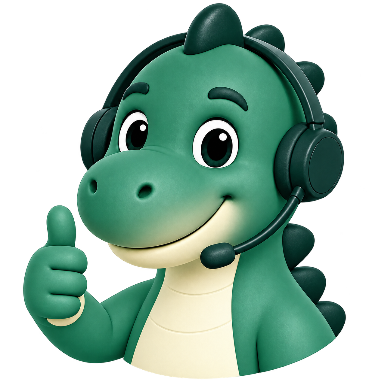Dino faisant un pouce levé